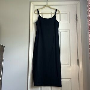 Black fitted midi dress - Gap size L